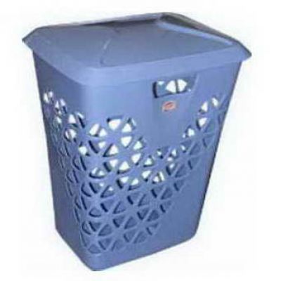 Корзина для белья 45л Венеция голубая (2605_М)