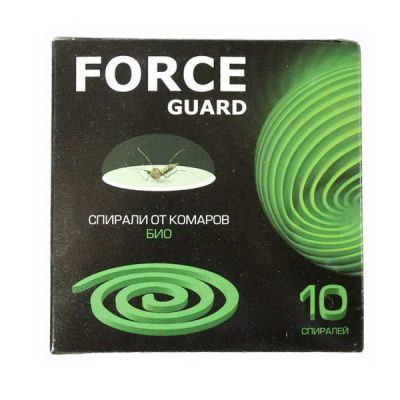 Спирали Force guard био (зеленые) 10шт.