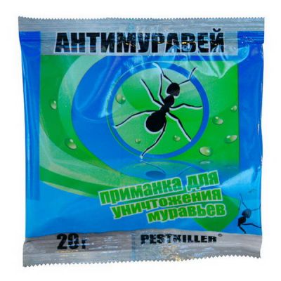 От вредителей Антимуравей 20г от садовых и домашних PESTKILLER