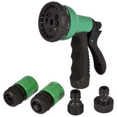Полив пистолет 1/2 HL167 4 режима+насадки