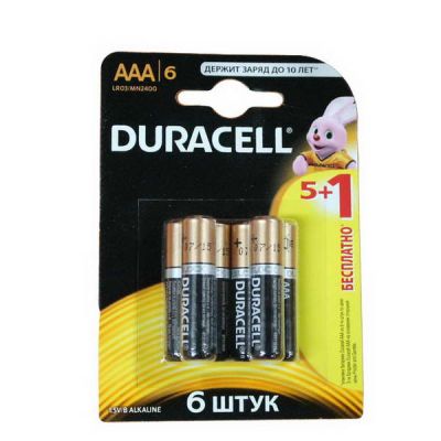 LR03 Duracell alk стикер BL5+1 ПРОМО