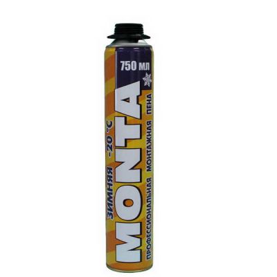Пена монтажная МONTA 750мл (профи) зимняя