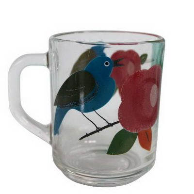 Кружка стеклянная 200 мл Gren tea Соловей круговая