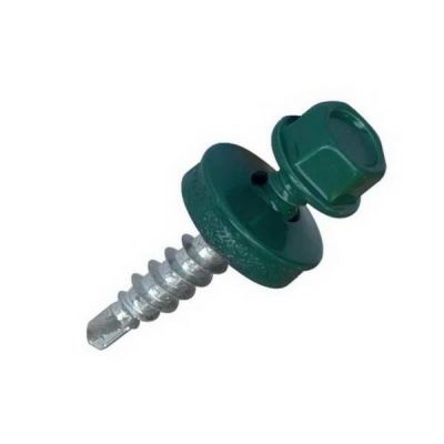 Саморез кровельный 4,8*35(200шт) темно зеленый RAL6005