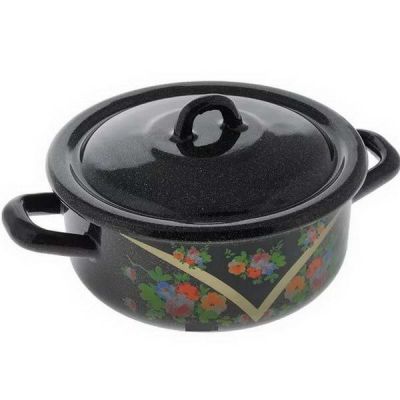 Кастрюля 1,45л с рисунком гранит (С-16072/4РкЭкр) Красава