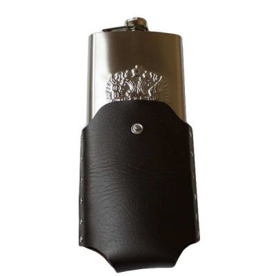 Фляжка 10 oz 300мл, нерж, в чехле