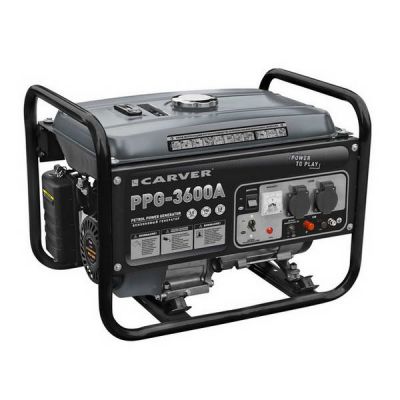 Генератор CARVER PPG-3600А (LT-168F-1, 2,5-2,8кВт, 220В, бак 15л)