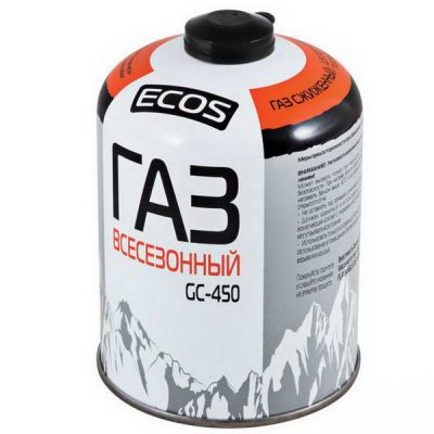 Газ баллончик для плиты ECOS GC-450 резьбовой EPI-GAS 450г
