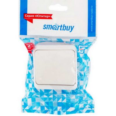 Выключатель О/У Smartbuy Юпитер SBE-03w-10-SW1-0 с изол пласт