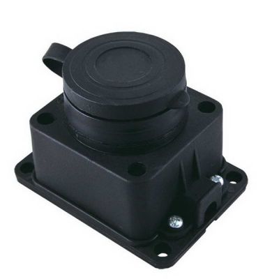 Розетка О/У каучуковая Smartbuy SBE-16-1-00-R с защитной крышкой 