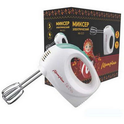 Миксер МАТРЁНА МА-013 150Вт 5 скоростей погружной зеленый
