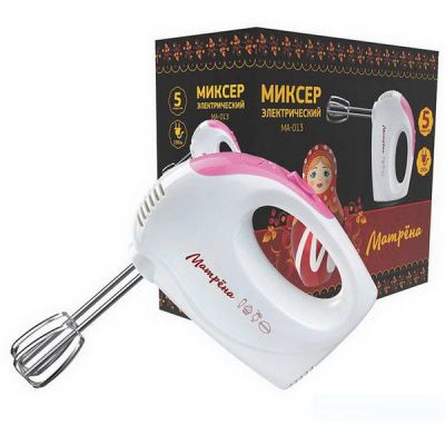 Миксер МАТРЁНА МА-013 150Вт 5 скоростей погружной розовый