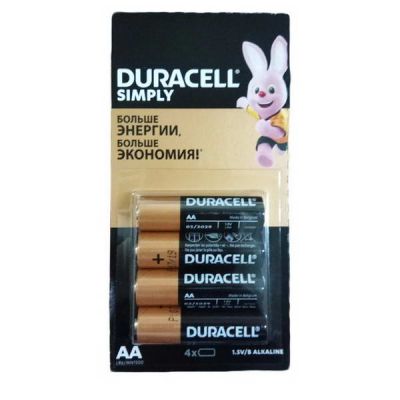 LR06 Duracell alk стикер BL16/4