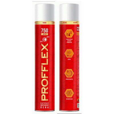 Пена монтажная PROFFLEX 750 MAXI бытовая -10 +35