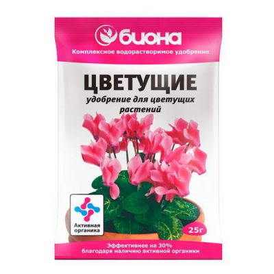 Удобрение комплексное Цветущие растения 25гр Биона