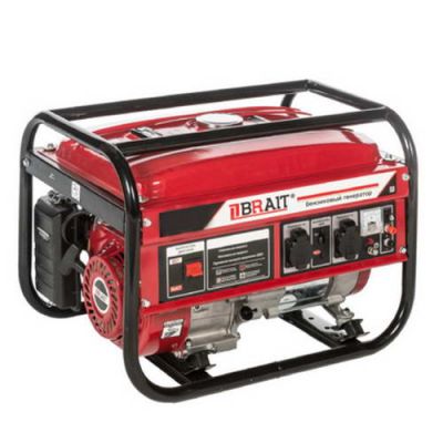 Генератор Brait BR6500-CU  (6,0/6,5кВт, 220В, 50Гц,12В)