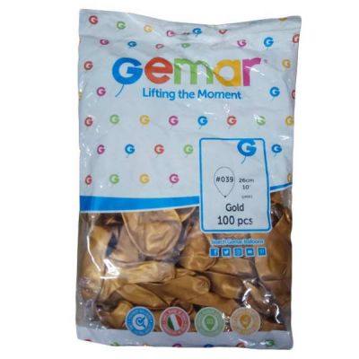 Шары Металлик золото N10 (100шт.)