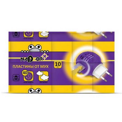 Пластины Nadzor от мух 10 шт без запаха PKM005P