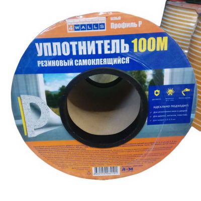 Уплотнитель P белый 5,5*9мм (100м) URB100P
