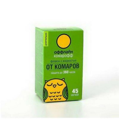 Жидкость Комарофф оффлайн Длительно 45 ночей без запаха