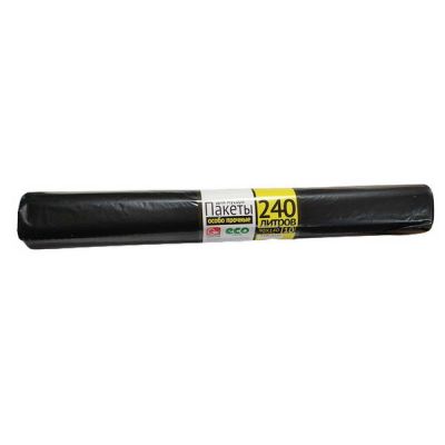 Мешки для мусора 240л*10шт ПВД GRIFON