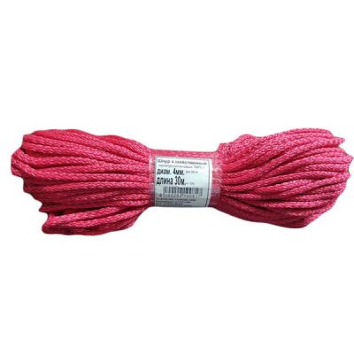 Шнур хоз ТИП2 d4мм 30м розовый