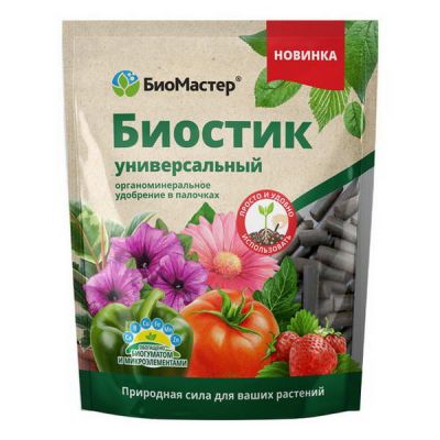 Удобрение Биостик Универсальное органоминеральное в палочках БИОМастер 250гр