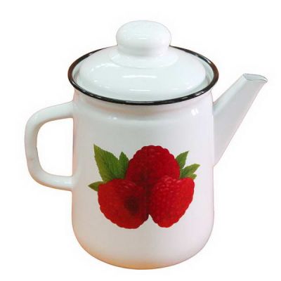 Кофейник 2,0л белый с рис (01-2110/4) (М)