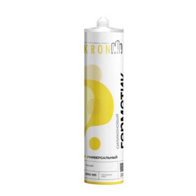 Герметик KRONbuild 280гр силикон универсальный (белый)