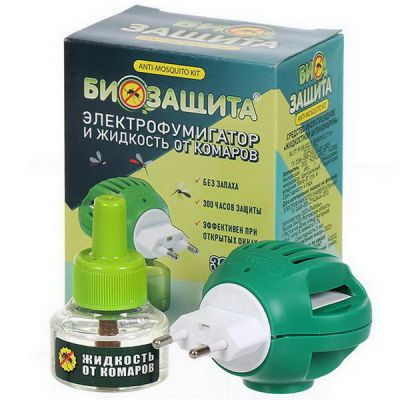 Жидкость Оборонхим от комаров 30 ночей+фумигатор Биозащита
