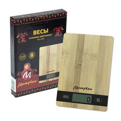 1 Весы кухонные 5 кг электронные МАТРЕНА МА-039