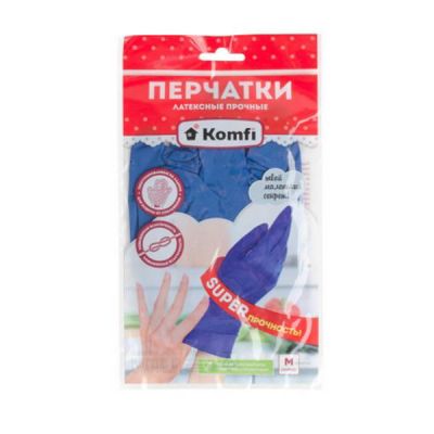 Перчатки латексные Komfi М HB002G