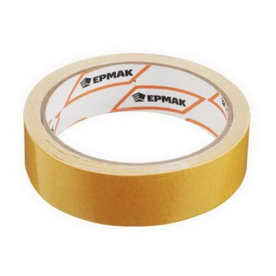 Скотч двусторонний Ермак 25х10м (полипропилен, инд упаковка)