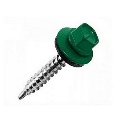 Саморез кровельный 4,8*50(51) (2500шт) зеленый мох RAL6005
