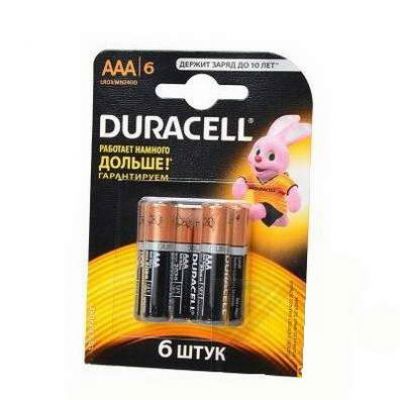 LR03 Duracell alk стикер BL6