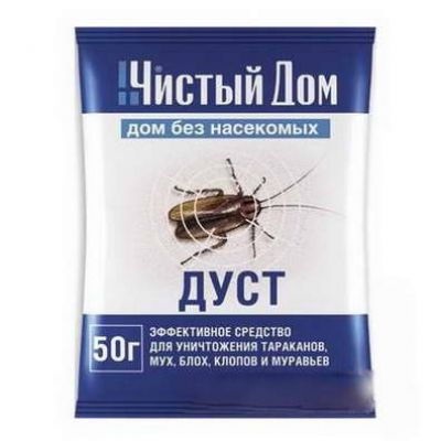От вредителей Дуст 50г от блох,тараканов,муравьев, клопов ЧД