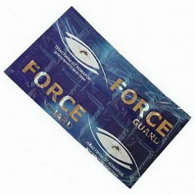 Пластины Force от комаров синий