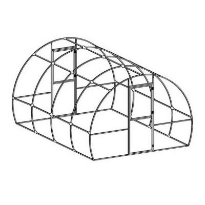 Теплица Кормилица 4*3*2,1м  Бочка  шаг 1м