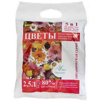 Удобрение Органика Цветы 2,5л 5в1 Вика
