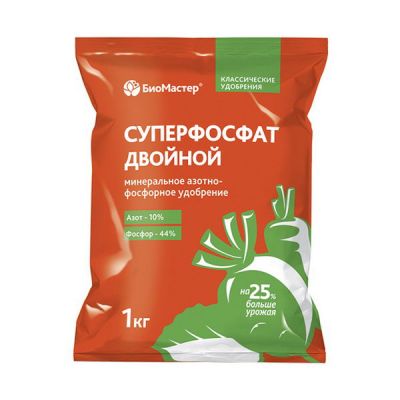 Удобрение Суперфосфат двойной 1кг БИОМастер