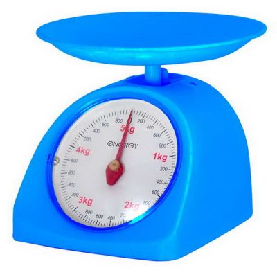 Весы кухонные 5 кг механические EN-405 МК круг синие