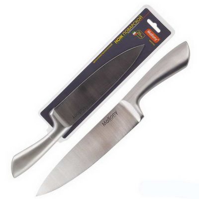 Нож цельнометаллический поварской 20 см MAESTRO MAL-02M