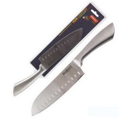 Нож цельнометаллический сантоку 18 см MAESTRO MAL-01M