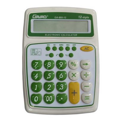 Калькулятор Gavao GA-895-12, 12 разр, от бат 2АА